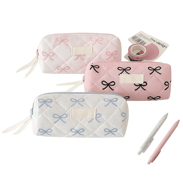 Plush Large Capacity Pencil Case | Cute Aesthetic Stationery Pouch and Cosmetic Organizer